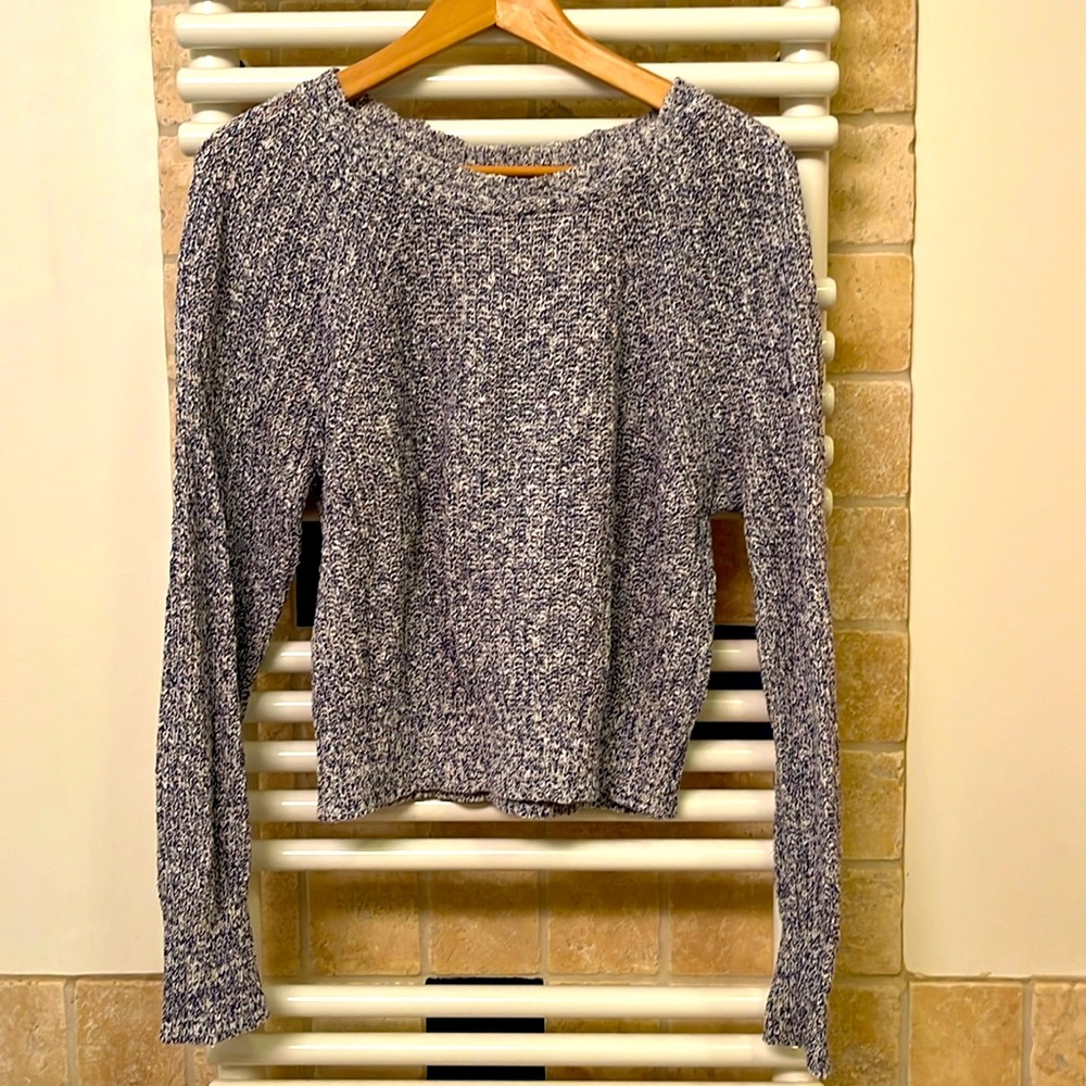 Free People purple/white knit sweater